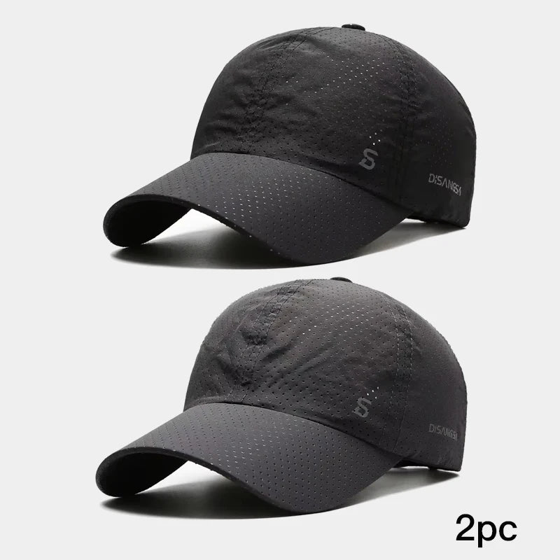 Men’s Quick-Dry Baseball Cap – Breathable Outdoor Running Summer Sun Hat