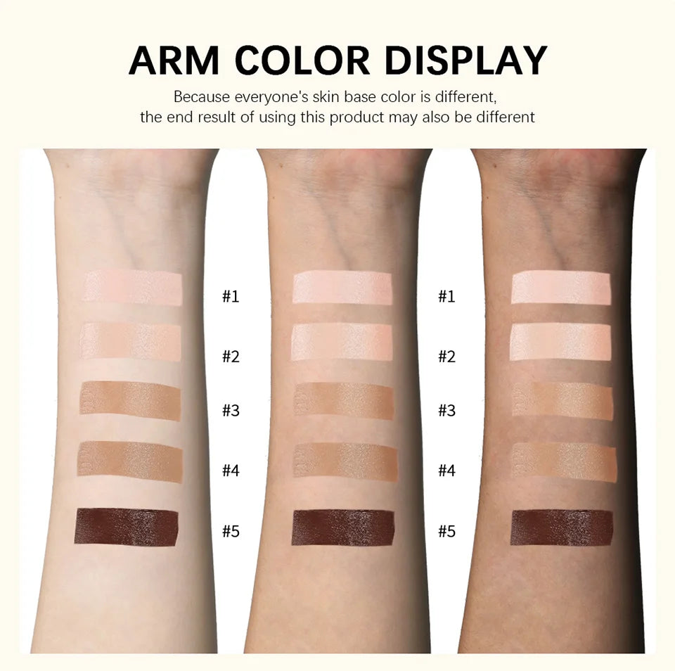 Matte Full Coverage Foundation Cream – Waterproof Long-Lasting Concealer Base