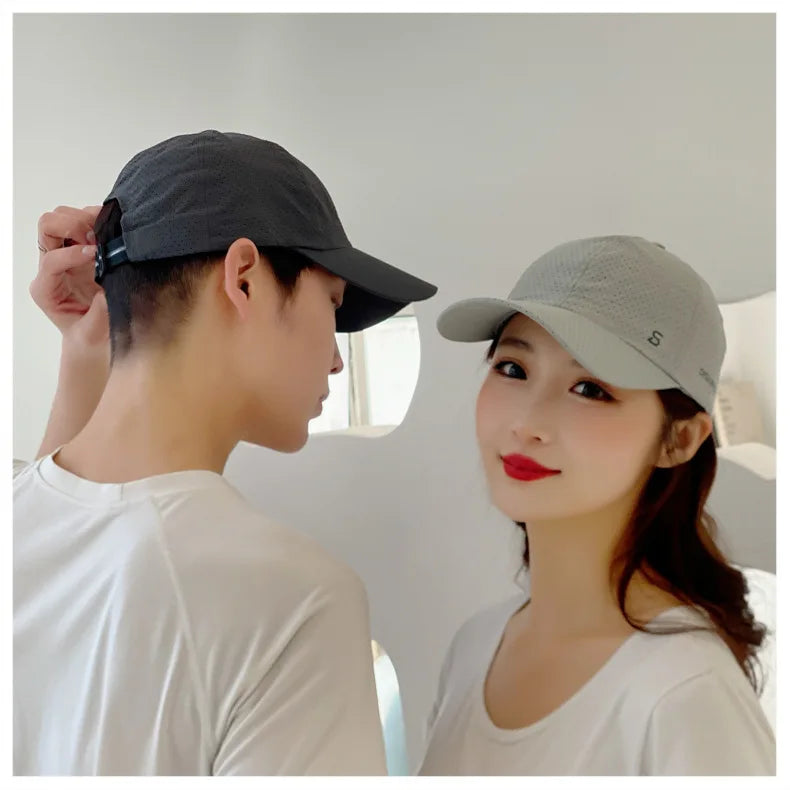 Men’s Quick-Dry Baseball Cap – Breathable Outdoor Running Summer Sun Hat