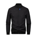 Men's Baseball Collar Casual Jacket – Short Loose Solid Color Thin Coat