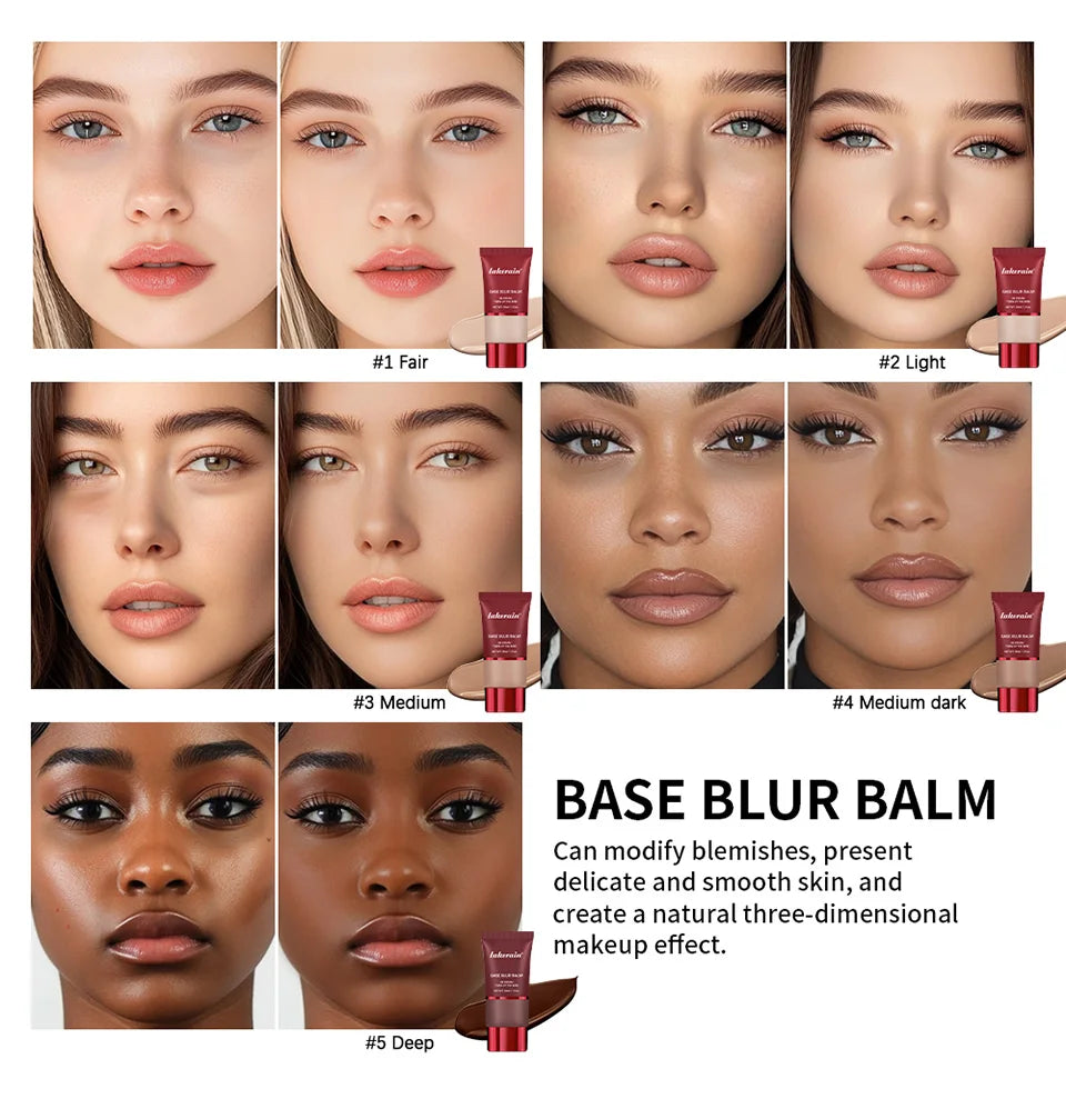 Matte Full Coverage Foundation Cream – Waterproof Long-Lasting Concealer Base
