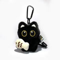 Cute Plush Black Cat Doll Keychain – Kawaii Bag Charm Pendant Gift