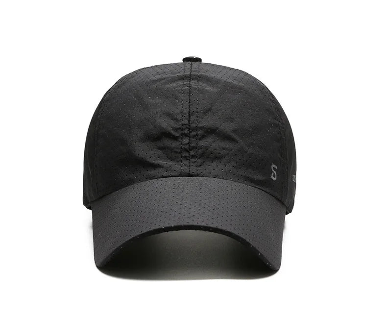 Men’s Quick-Dry Baseball Cap – Breathable Outdoor Running Summer Sun Hat