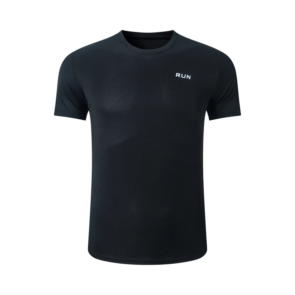 Men's Ice Silk Quick-Dry T-Shirt – High Elastic Breathable Gym & Casual Top