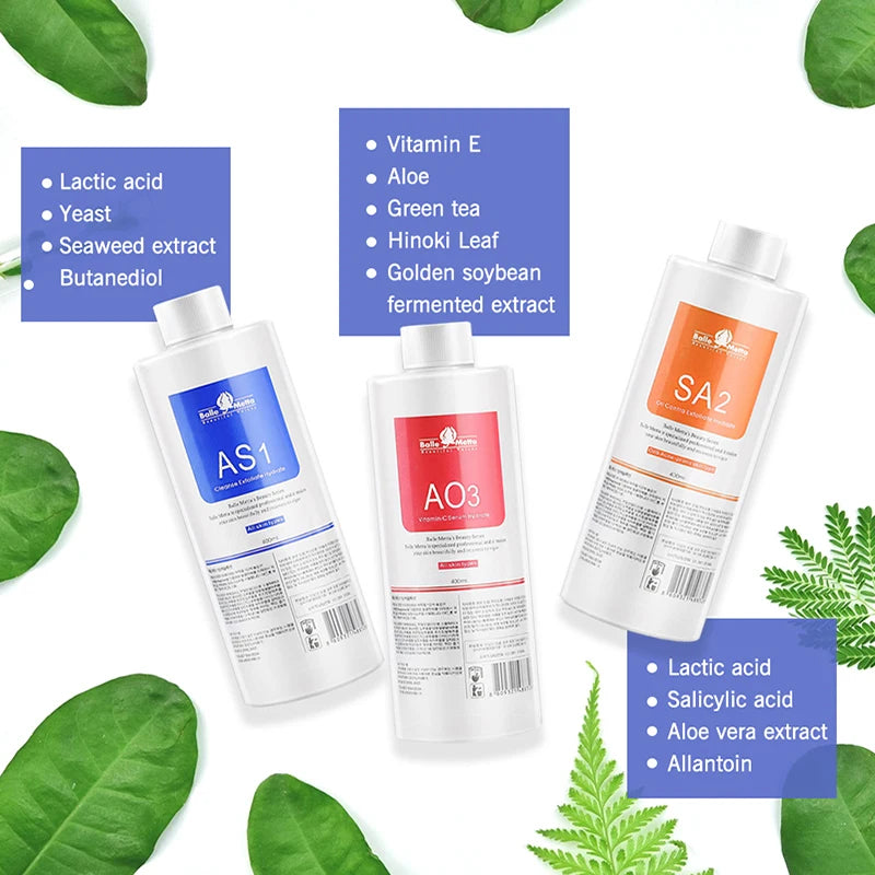 Hydro Aqua Peel Serum 3-in-1 Kit – AS1 SA2 AO3 Deep Facial Skin Treatment